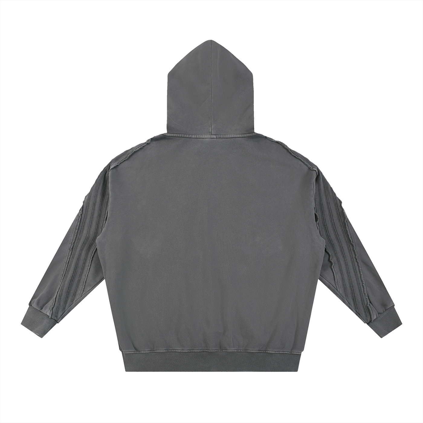 Raw Edge Zip Hoodie