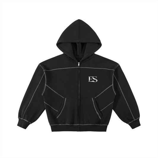 Boxy Zip Hoodie