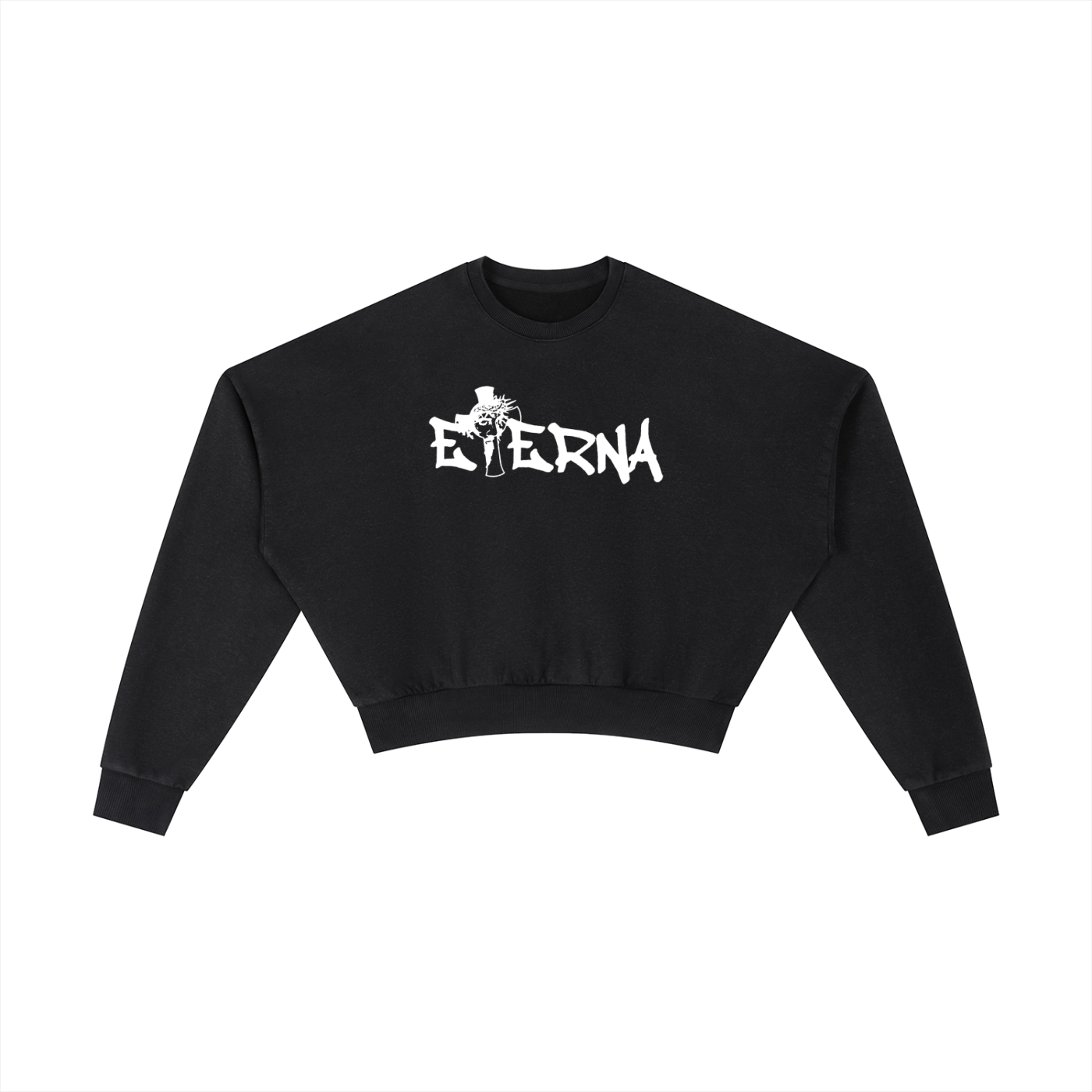 Vintage Washed Cropped Sweatshirt