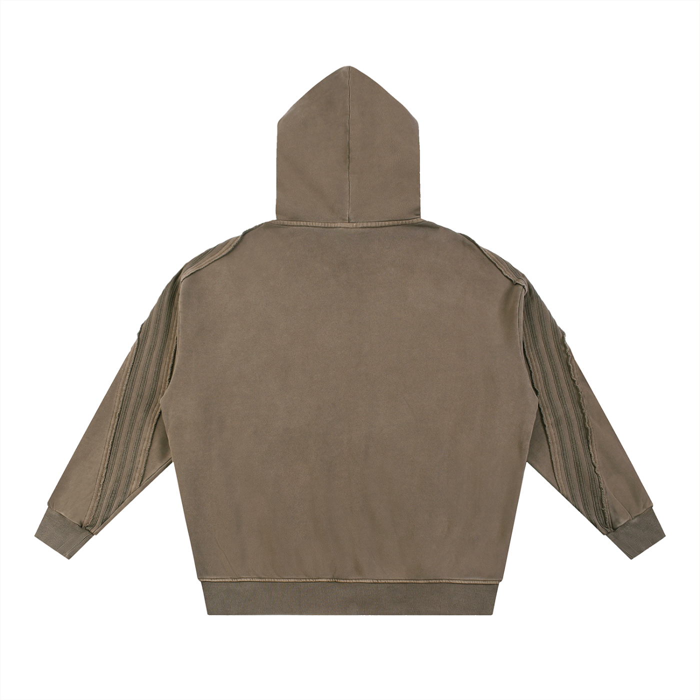Raw Edge Zip Hoodie