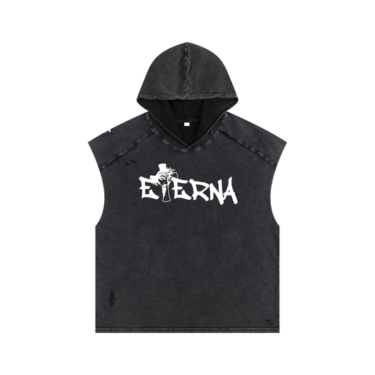 Snow Washed Hooded Tank