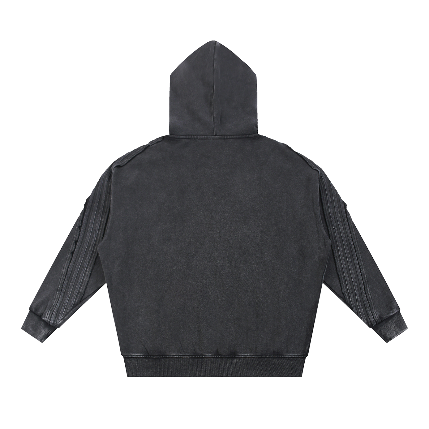 Raw Edge Zip Hoodie